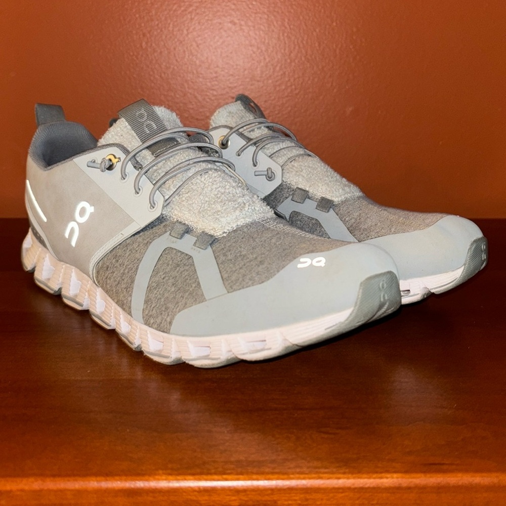 On mens size 9.5 shoes.